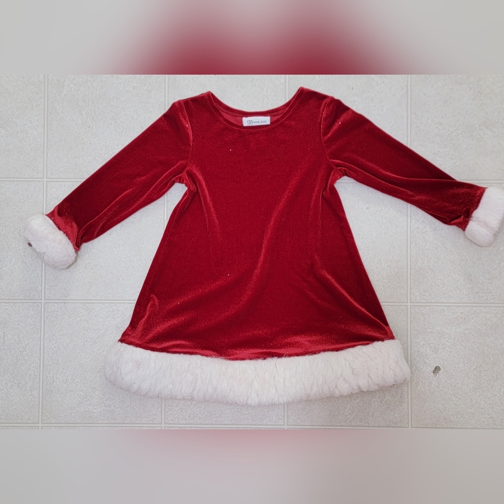 Bonnie Jean Red girls Christmas dress Size 6